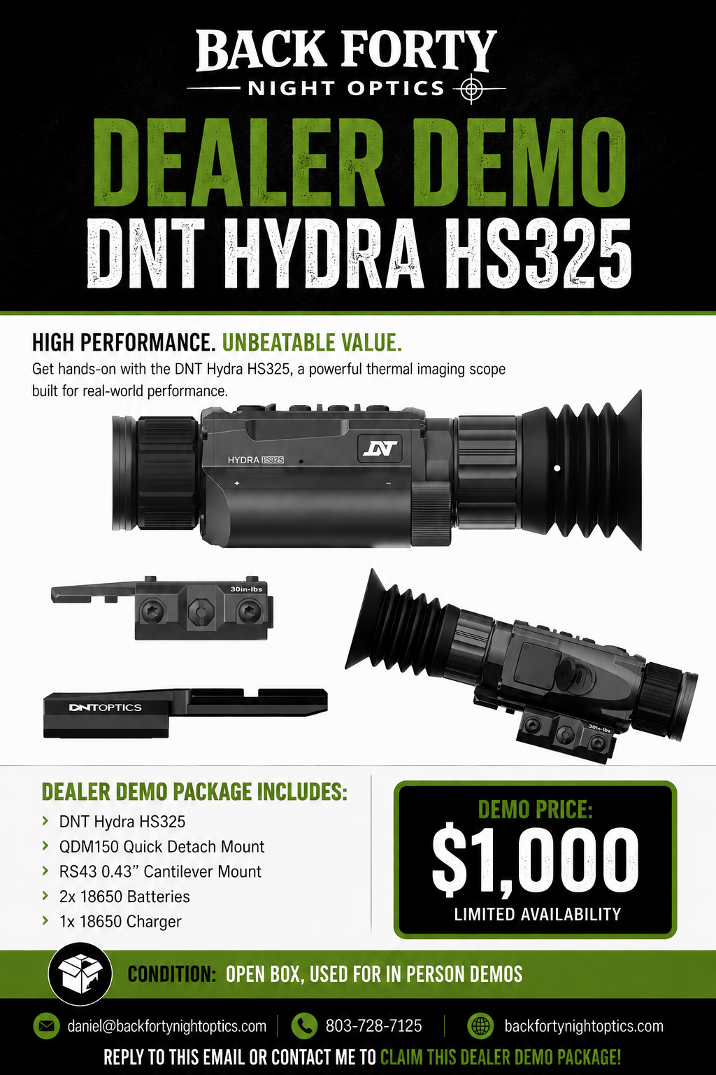 DNT Hydra HS325 – Thermal Scope (DEALER DEMO)